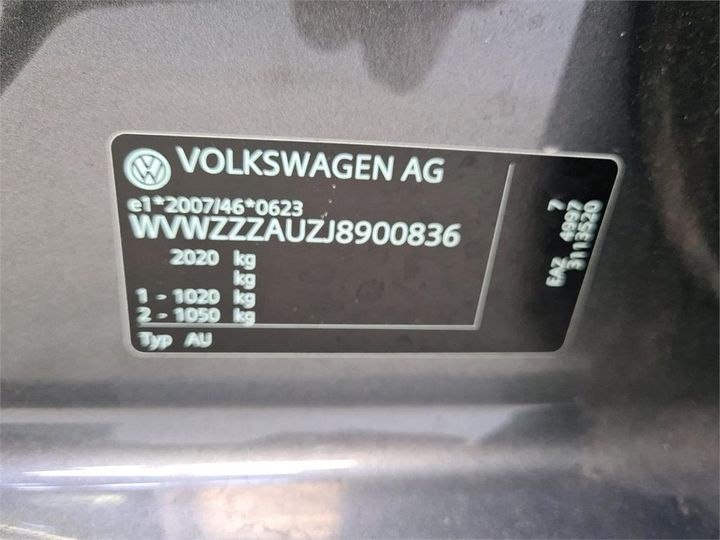 Photo 8 VIN: WVWZZZAUZJ8900836 - VOLKSWAGEN GOLF 