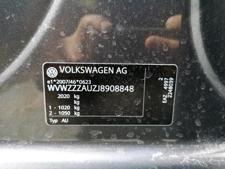 Photo 8 VIN: WVWZZZAUZJ8908848 - VOLKSWAGEN GOLF 