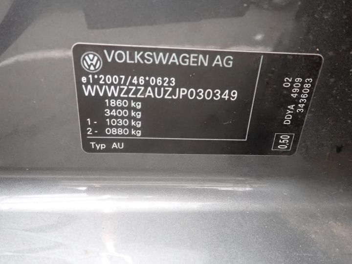 Photo 8 VIN: WVWZZZAUZJP030349 - VOLKSWAGEN GOLF 