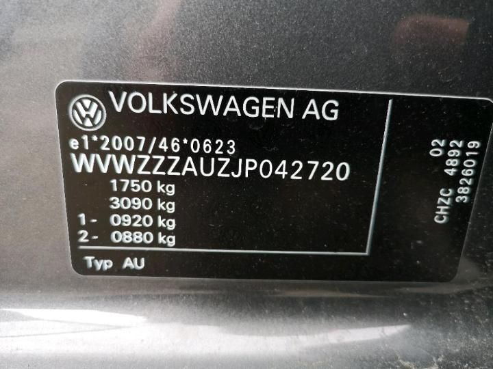 Photo 13 VIN: WVWZZZAUZJP042720 - VOLKSWAGEN GOLF 