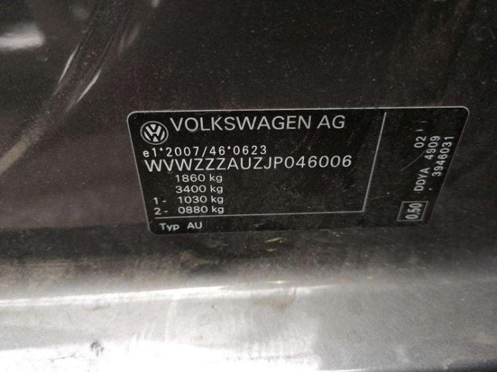 Photo 8 VIN: WVWZZZAUZJP046006 - VOLKSWAGEN GOLF 