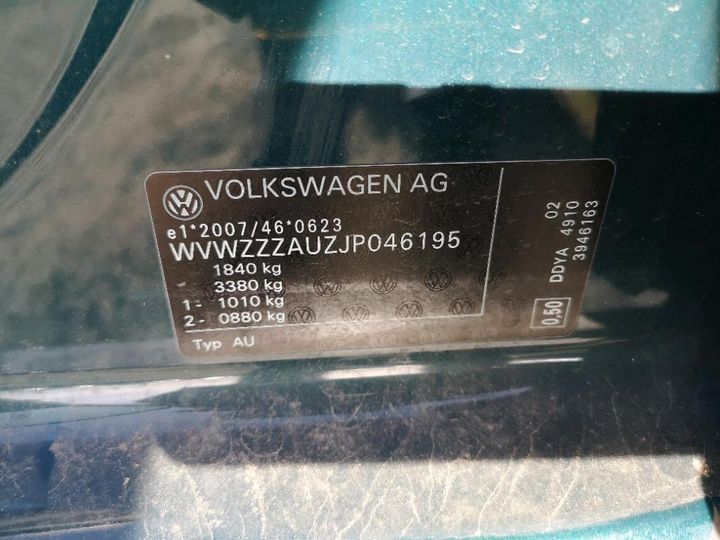 Photo 8 VIN: WVWZZZAUZJP046195 - VOLKSWAGEN GOLF 