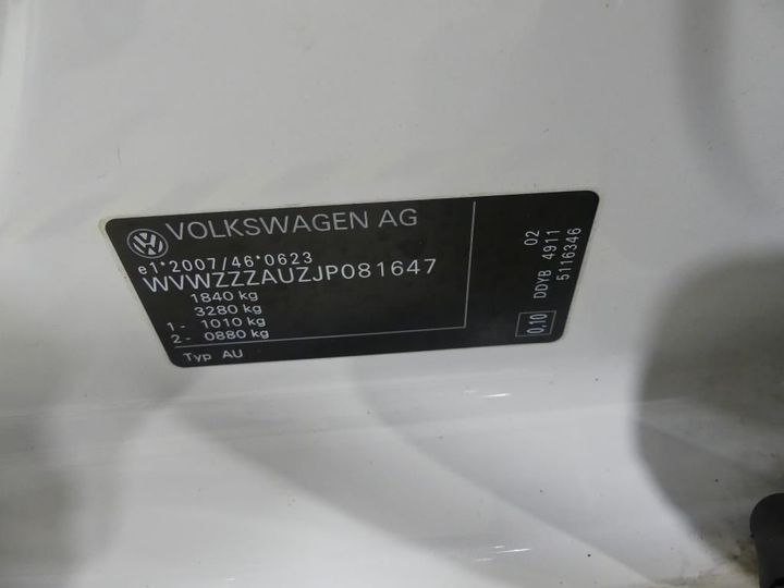 Photo 8 VIN: WVWZZZAUZJP081647 - VOLKSWAGEN GOLF 