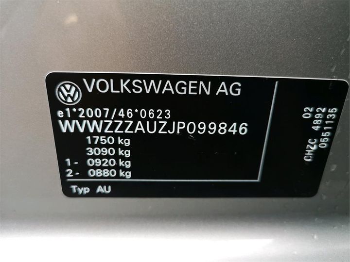 Photo 11 VIN: WVWZZZAUZJP099846 - VOLKSWAGEN GOLF 