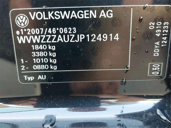 Photo 8 VIN: WVWZZZAUZJP124914 - VOLKSWAGEN GOLF 