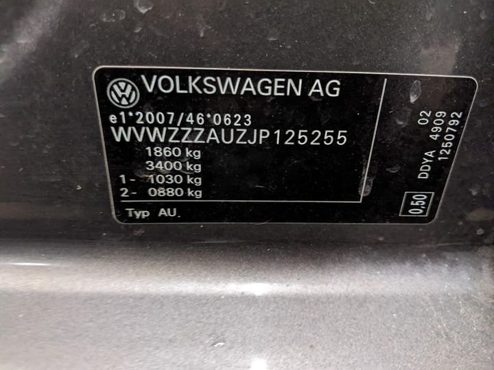 Photo 14 VIN: WVWZZZAUZJP125255 - VOLKSWAGEN GOLF 