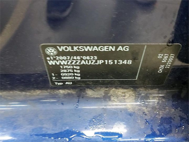 Photo 6 VIN: WVWZZZAUZJP151348 - VOLKSWAGEN GOLF 