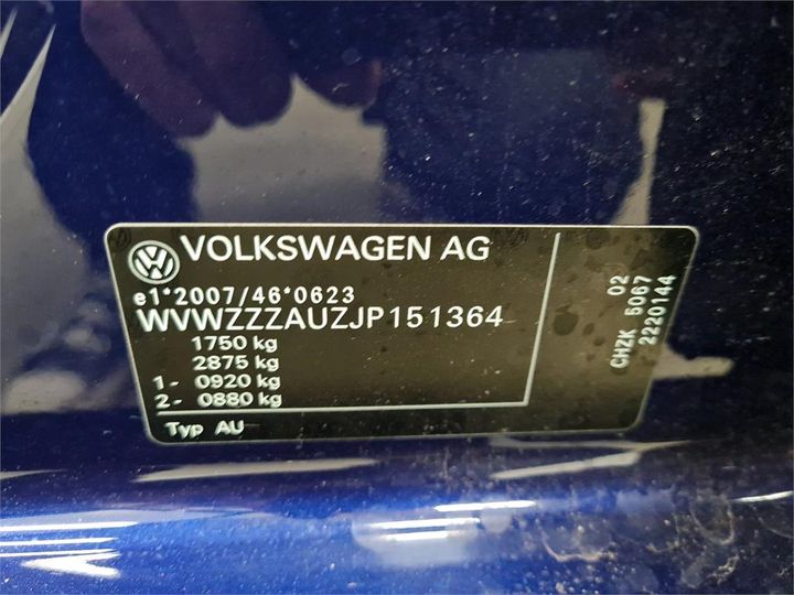 Photo 6 VIN: WVWZZZAUZJP151364 - VOLKSWAGEN GOLF 