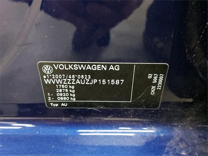 Photo 6 VIN: WVWZZZAUZJP151587 - VOLKSWAGEN GOLF 