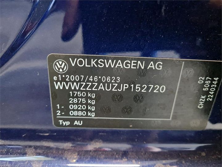 Photo 6 VIN: WVWZZZAUZJP152720 - VOLKSWAGEN GOLF 