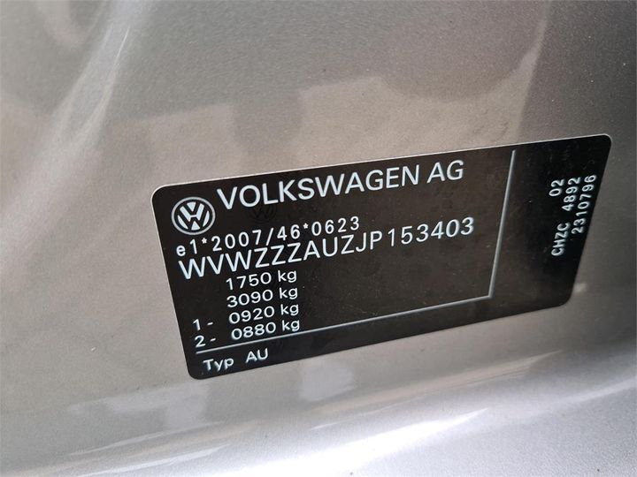 Photo 14 VIN: WVWZZZAUZJP153403 - VOLKSWAGEN GOLF 