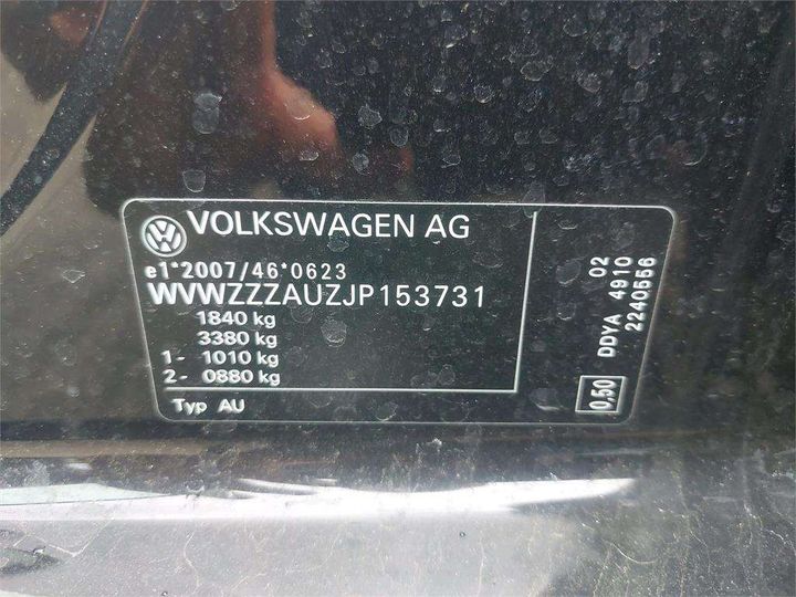 Photo 8 VIN: WVWZZZAUZJP153731 - VOLKSWAGEN GOLF 