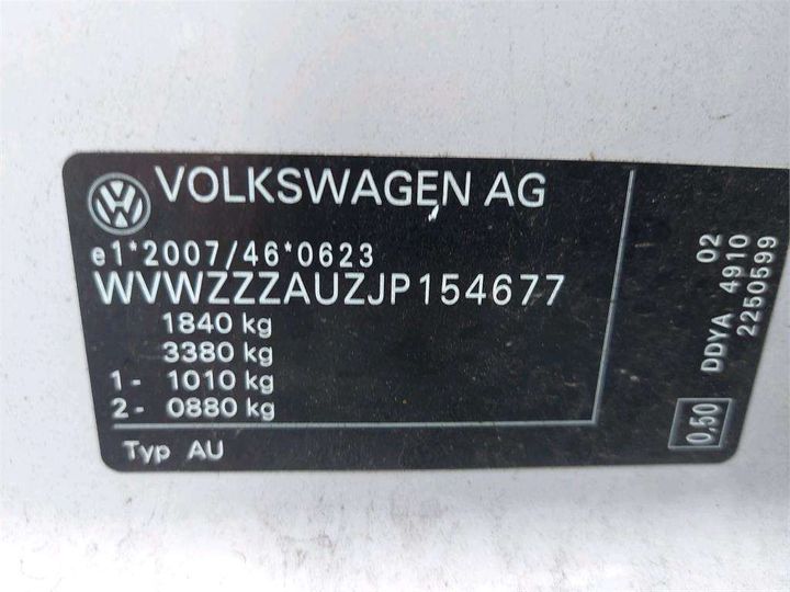 Photo 8 VIN: WVWZZZAUZJP154677 - VOLKSWAGEN GOLF 