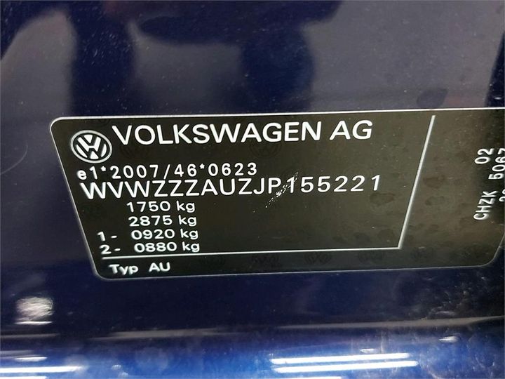 Photo 6 VIN: WVWZZZAUZJP155221 - VOLKSWAGEN GOLF 