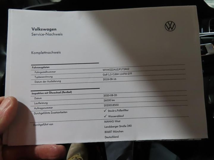 Photo 12 VIN: WVWZZZAUZJP172462 - VOLKSWAGEN GOLF 