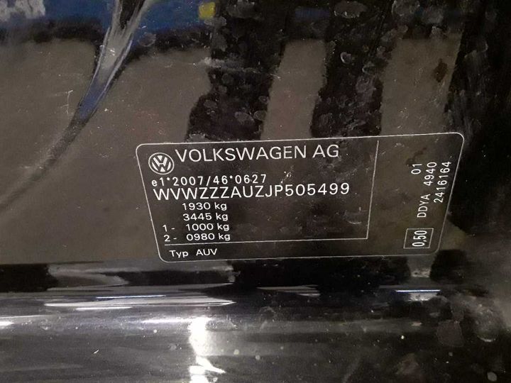 Photo 12 VIN: WVWZZZAUZJP505499 - VOLKSWAGEN GOLF 