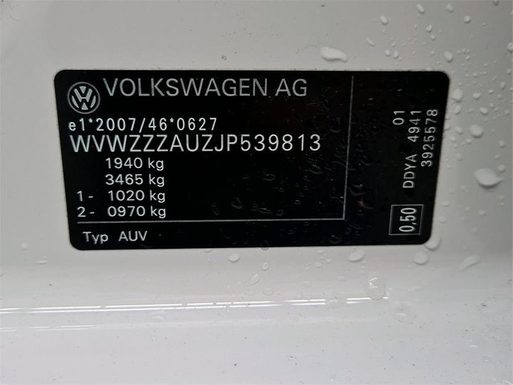 Photo 8 VIN: WVWZZZAUZJP539813 - VOLKSWAGEN GOLF 