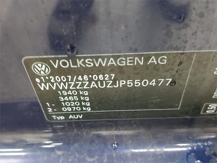 Photo 6 VIN: WVWZZZAUZJP550477 - VOLKSWAGEN GOLF VARIANT 