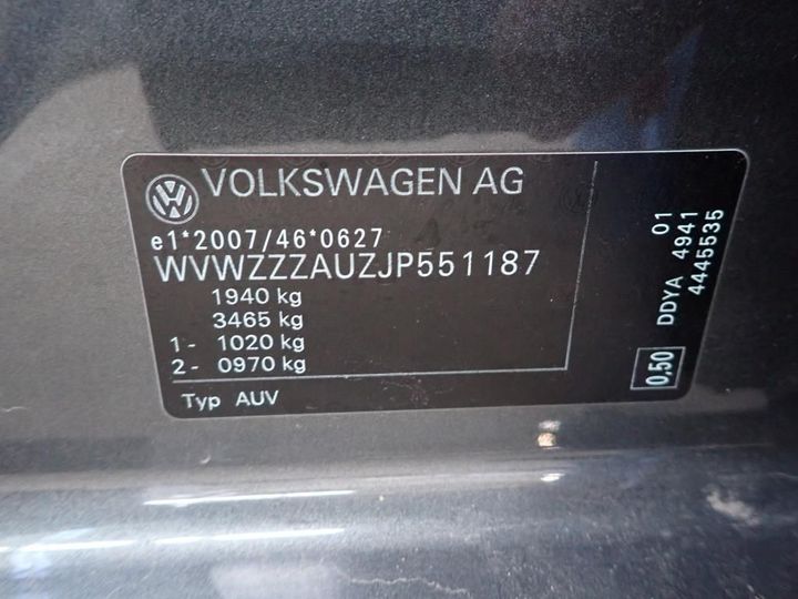 Photo 17 VIN: WVWZZZAUZJP551187 - VOLKSWAGEN GOLF 