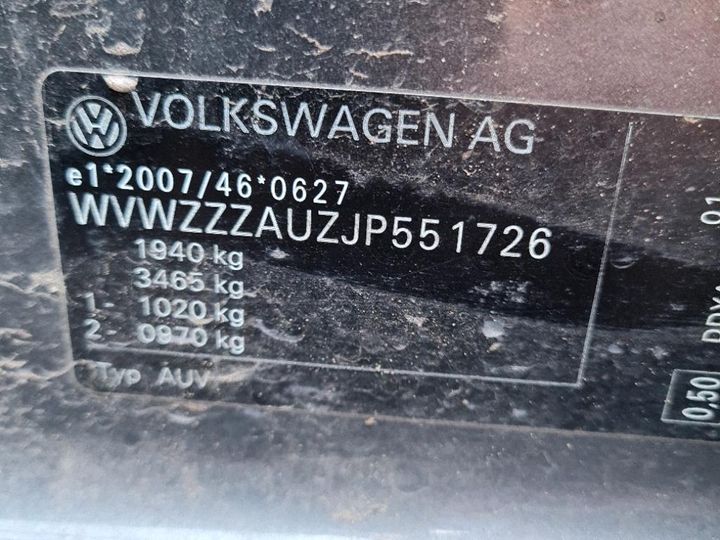 Photo 4 VIN: WVWZZZAUZJP551726 - VOLKSWAGEN GOLF 