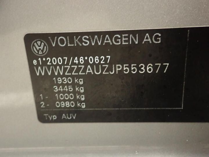 Photo 12 VIN: WVWZZZAUZJP553677 - VOLKSWAGEN GOLF 