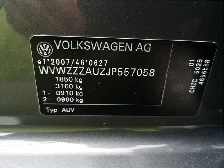 Photo 12 VIN: WVWZZZAUZJP557058 - VOLKSWAGEN GOLF 