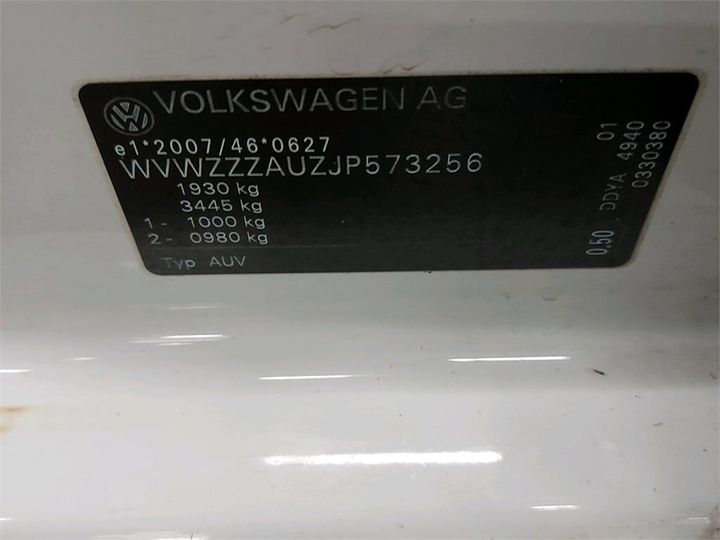 Photo 6 VIN: WVWZZZAUZJP573256 - VOLKSWAGEN GOLF 