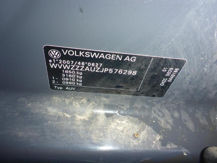 Photo 9 VIN: WVWZZZAUZJP576298 - VOLKSWAGEN GOLF 