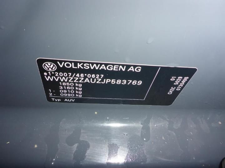 Photo 9 VIN: WVWZZZAUZJP583769 - VOLKSWAGEN GOLF 