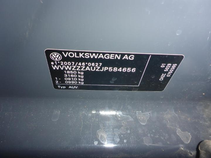 Photo 9 VIN: WVWZZZAUZJP584656 - VOLKSWAGEN GOLF 