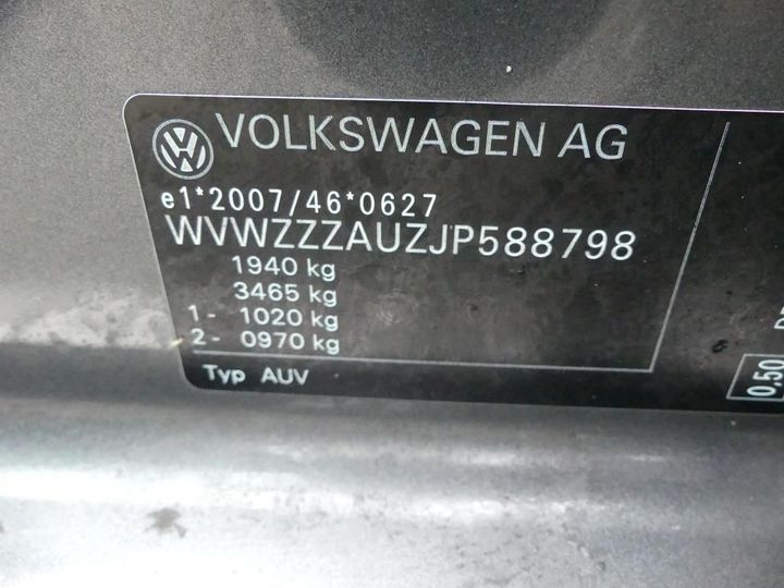 Photo 3 VIN: WVWZZZAUZJP588798 - VOLKSWAGEN GOLF 