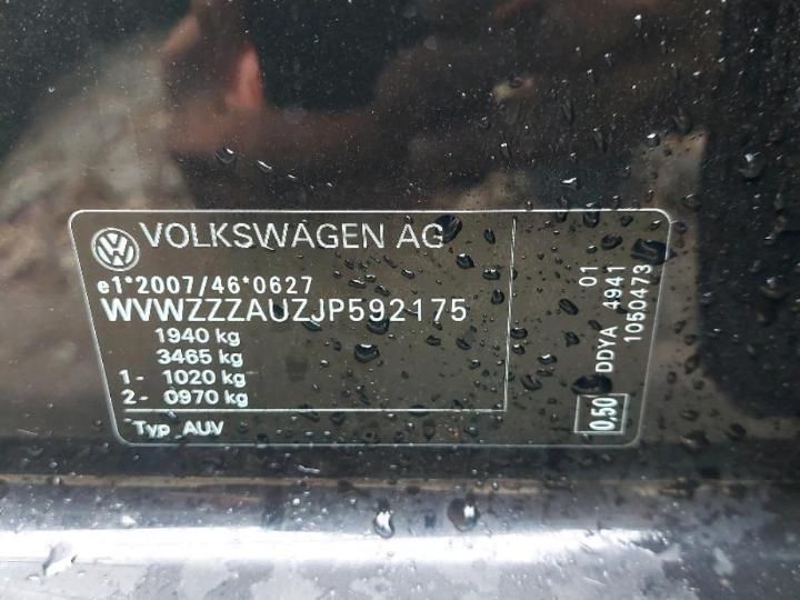 Photo 4 VIN: WVWZZZAUZJP592175 - VOLKSWAGEN GOLF 