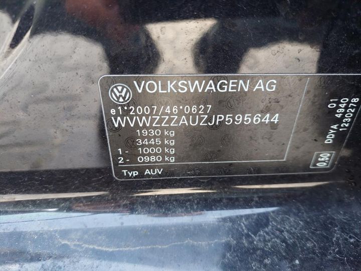 Photo 16 VIN: WVWZZZAUZJP595644 - VOLKSWAGEN GOLF 