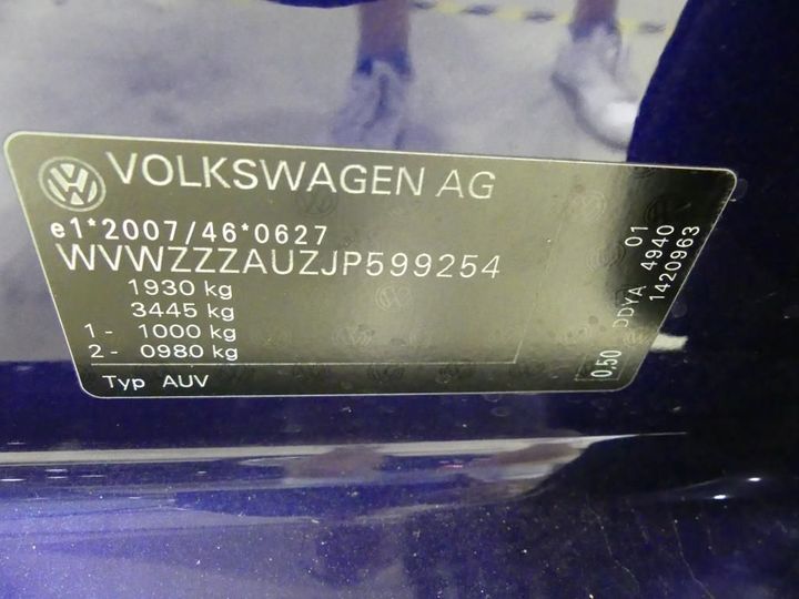 Photo 3 VIN: WVWZZZAUZJP599254 - VOLKSWAGEN GOLF 