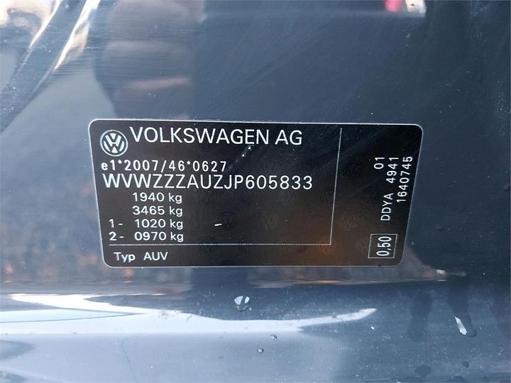 Photo 8 VIN: WVWZZZAUZJP605833 - VOLKSWAGEN GOLF 