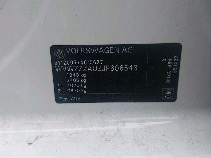 Photo 8 VIN: WVWZZZAUZJP606543 - VOLKSWAGEN GOLF 