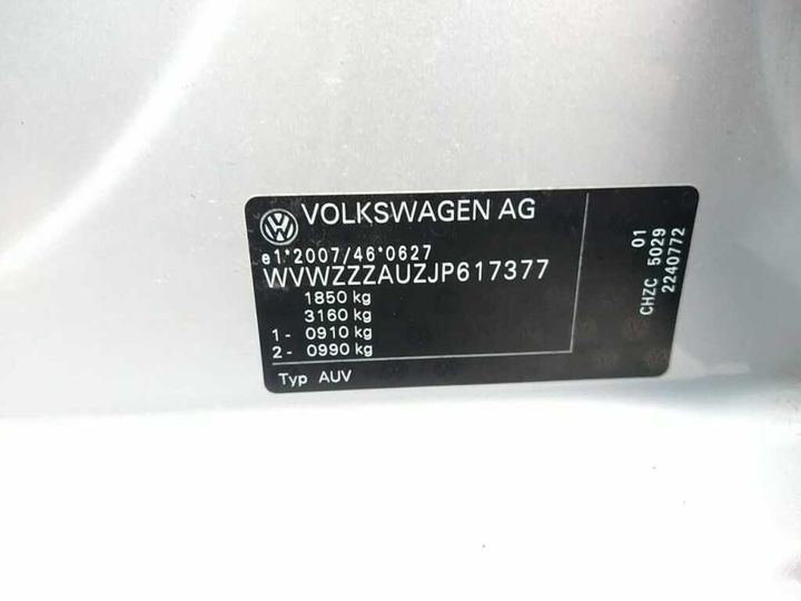 Photo 14 VIN: WVWZZZAUZJP617377 - VOLKSWAGEN GOLF 