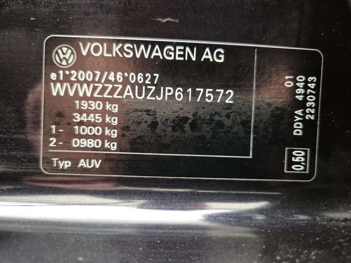 Photo 26 VIN: WVWZZZAUZJP617572 - VOLKSWAGEN GOLF 