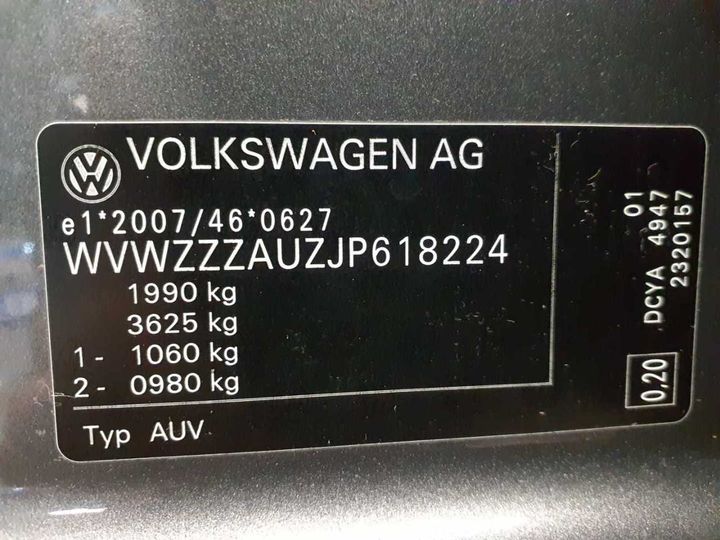 Photo 11 VIN: WVWZZZAUZJP618224 - VOLKSWAGEN GOLF 