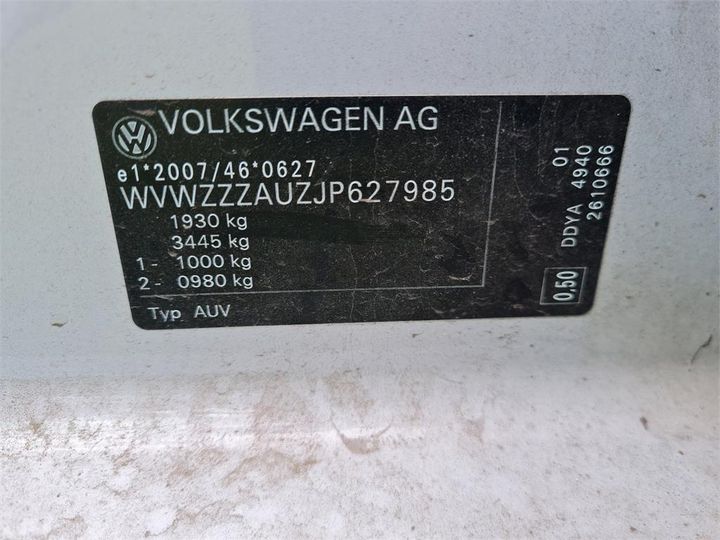 Photo 4 VIN: WVWZZZAUZJP627985 - VOLKSWAGEN GOLF 