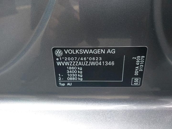 Photo 8 VIN: WVWZZZAUZJW041346 - VOLKSWAGEN GOLF 