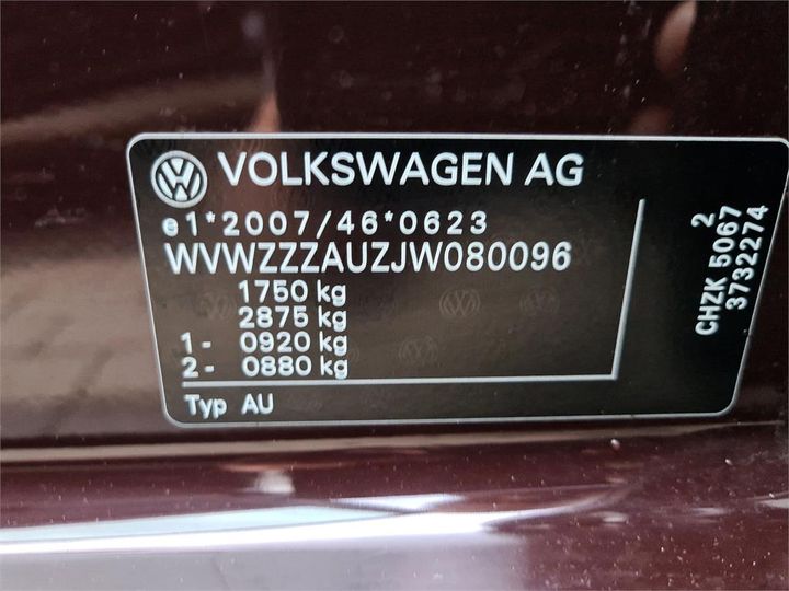 Photo 12 VIN: WVWZZZAUZJW080096 - VOLKSWAGEN GOLF 