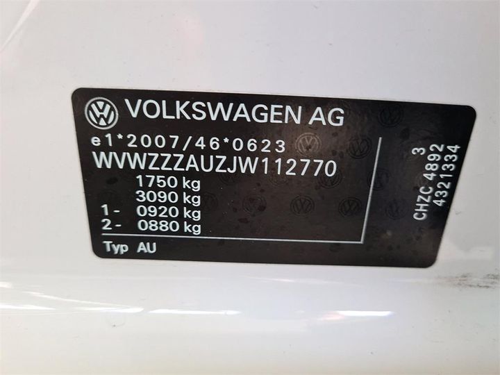 Photo 13 VIN: WVWZZZAUZJW112770 - VOLKSWAGEN GOLF 