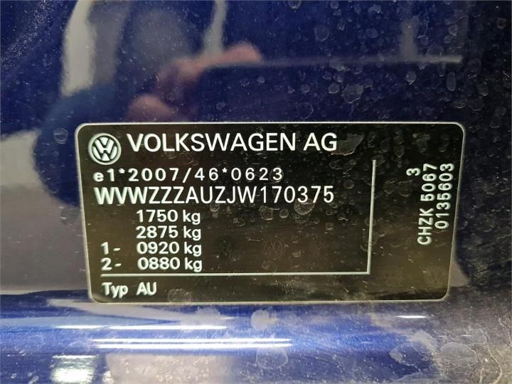 Photo 6 VIN: WVWZZZAUZJW170375 - VOLKSWAGEN GOLF 