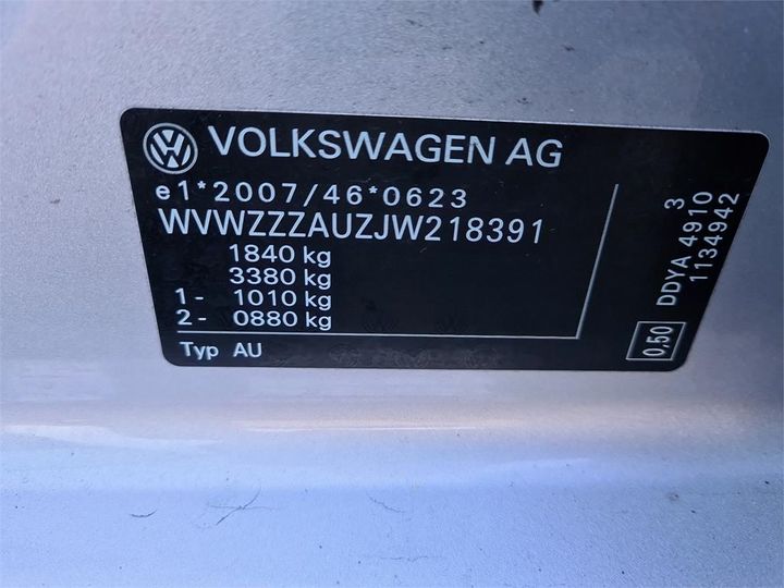 Photo 13 VIN: WVWZZZAUZJW218391 - VOLKSWAGEN GOLF 