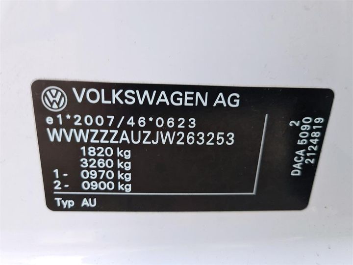 Photo 12 VIN: WVWZZZAUZJW263253 - VOLKSWAGEN GOLF 