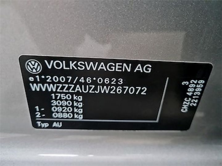 Photo 11 VIN: WVWZZZAUZJW267072 - VOLKSWAGEN GOLF 