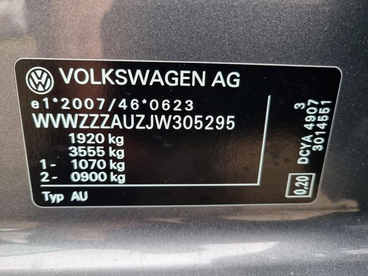 Photo 20 VIN: WVWZZZAUZJW305295 - VOLKSWAGEN GOLF 