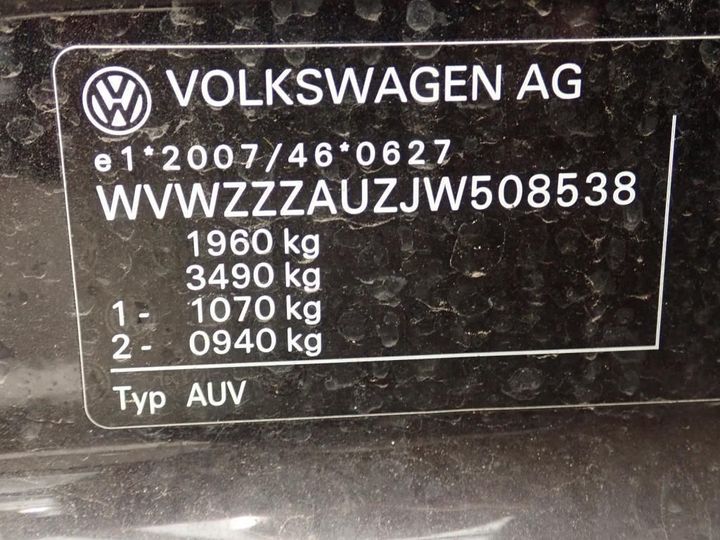 Photo 12 VIN: WVWZZZAUZJW508538 - VOLKSWAGEN GOLF 