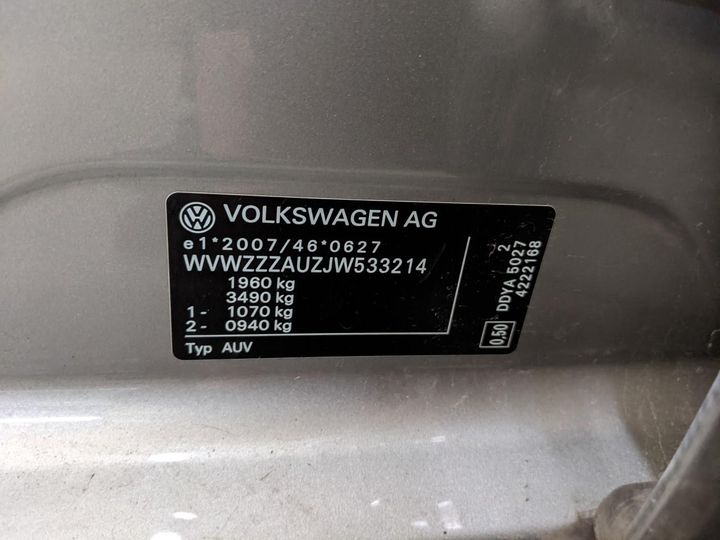 Photo 14 VIN: WVWZZZAUZJW533214 - VOLKSWAGEN GOLF 